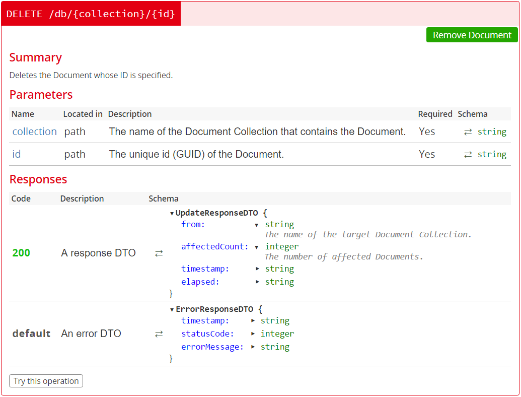Delete Document